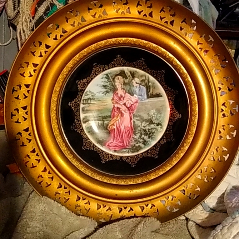 Regency Vintage Victorian brass plate.